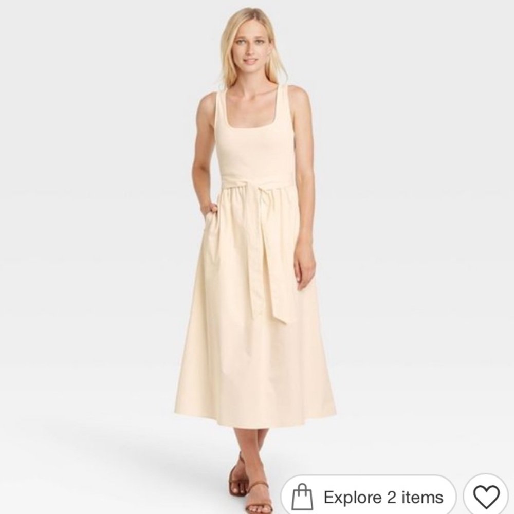 NWT cream who what wear dress